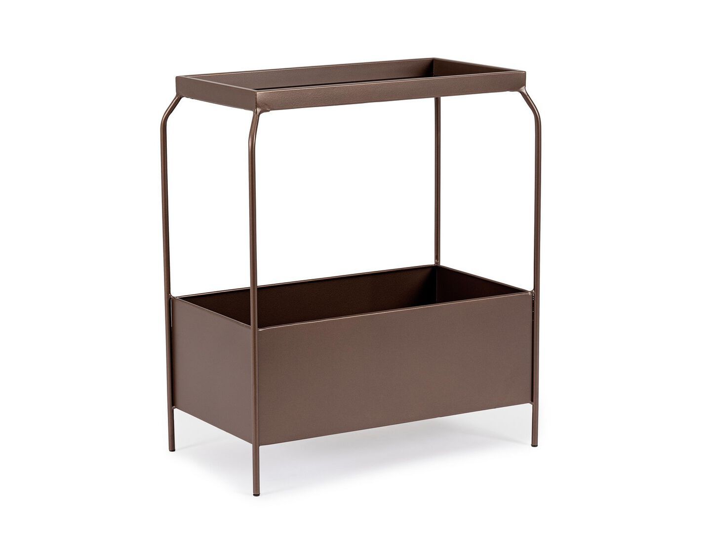 Высокий стальной журнальный столик с порошковым покрытием BIZZOTTO Годрик ARCH-00111948