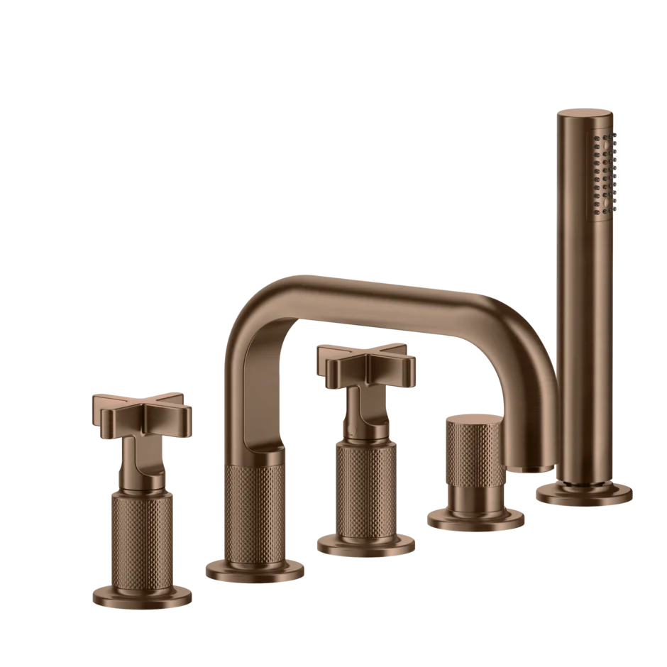 Смеситель для ванны 58140 708 Gessi Inciso МЕДНЫЙ МАТОВЫЙ PVD 58140708