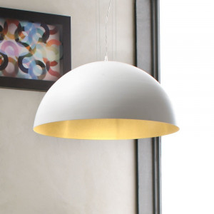 P107BI/BIX285 Немо лампа Adriani e Rossi Внешняя окраска в белый цвет, внутренняя окраска в серебро