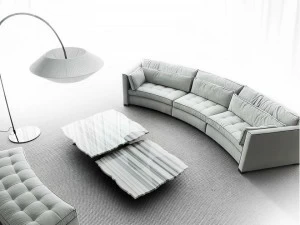 ERBA ITALIA Изогнутый диван из ткани