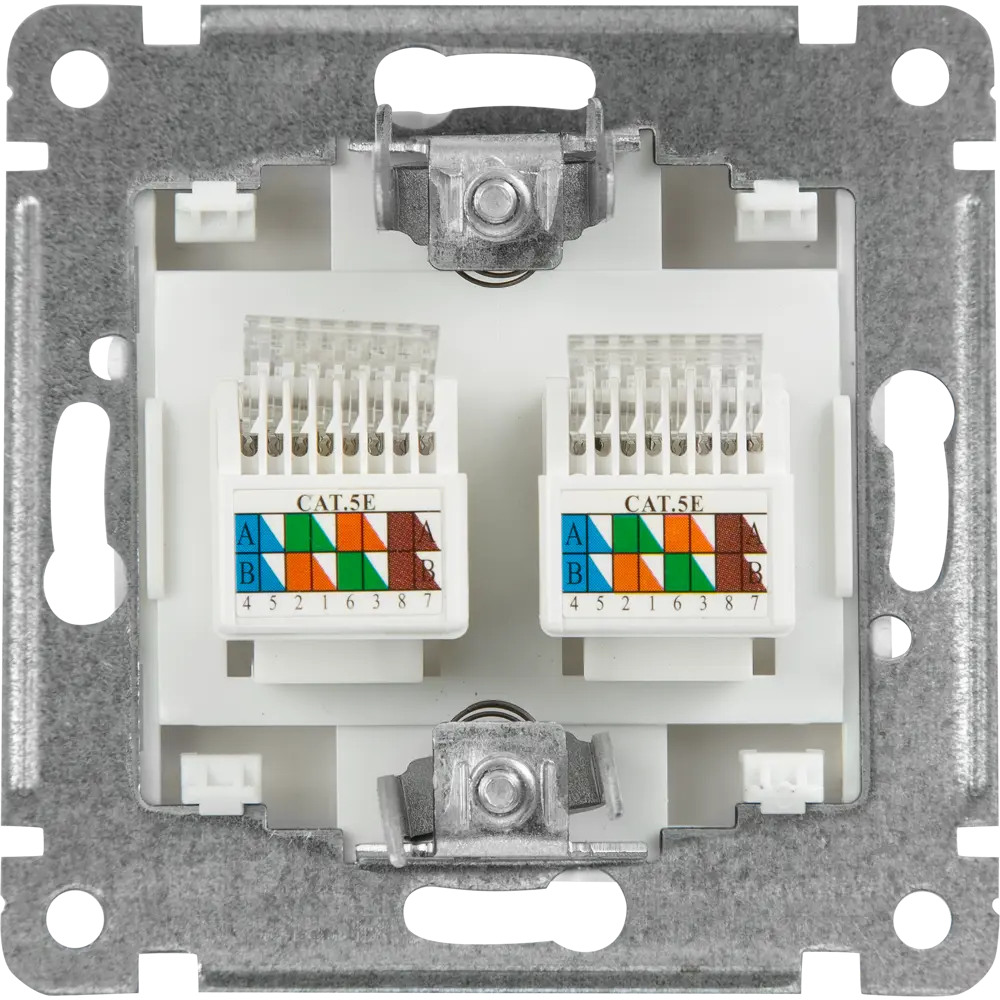 Розетка компьютерная встраиваемая Hegel РСКК-440 цвет белый STLM-2006379 - Вид №2