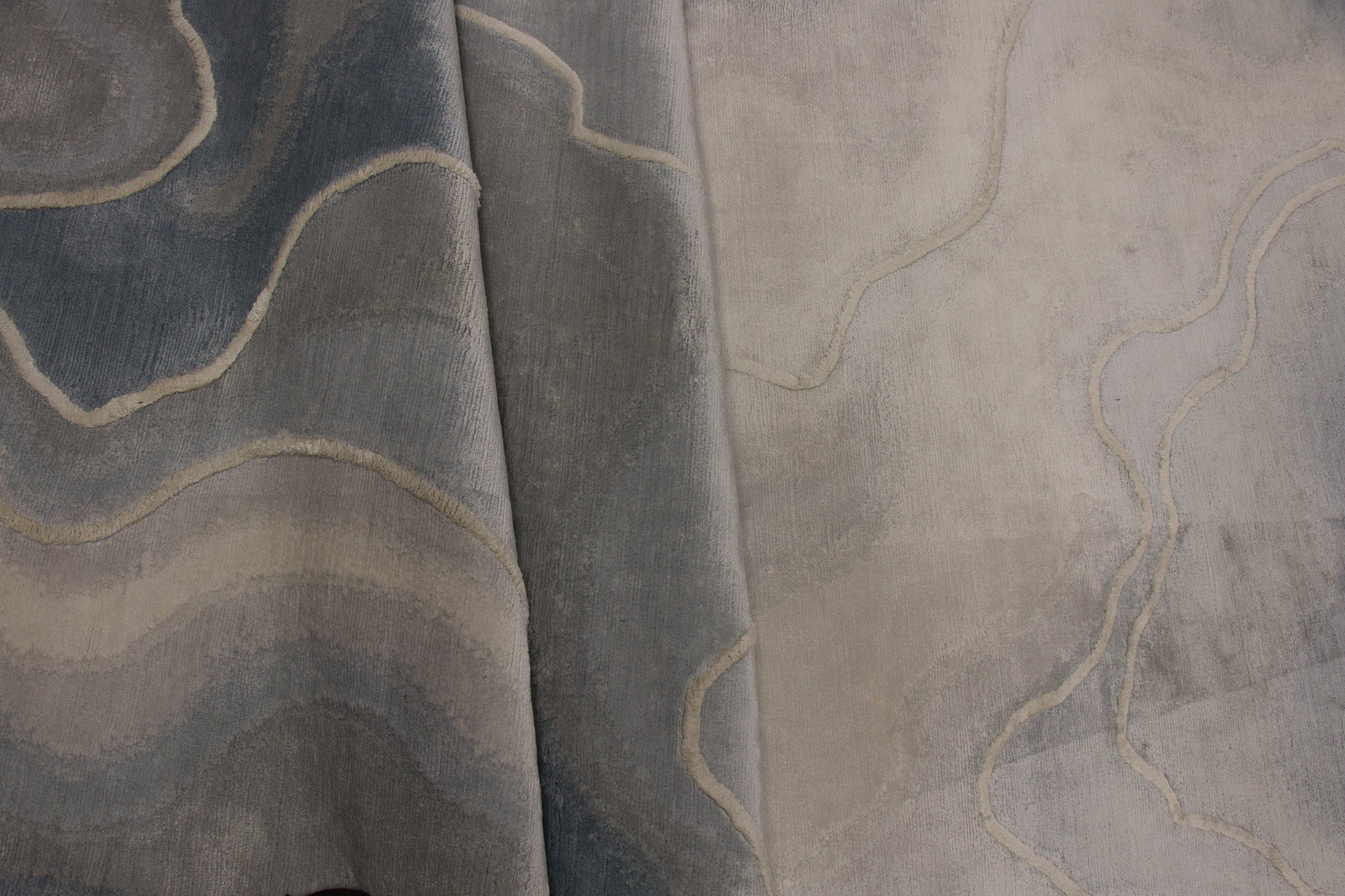 Круглый шелковый ковер ручной работы Edition Bougainville Хроматическая ARCH-00048200 - Вид №1