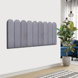 Стеновая панель Alcantara Gray серый 15х60см 4 шт TARTILLA