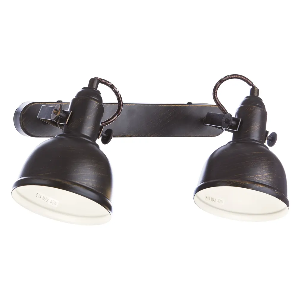 Спот Martin 2xE14x40 Вт, металл, цвет коричневый Arte Lamp STLM-2191007 - Вид №1