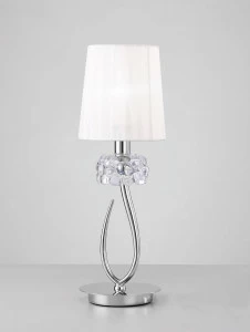 Настольная лампа Mantra Loewe 4637 MANTRA КЛАССИЧЕСКИЕ 080080 Белый;серебро