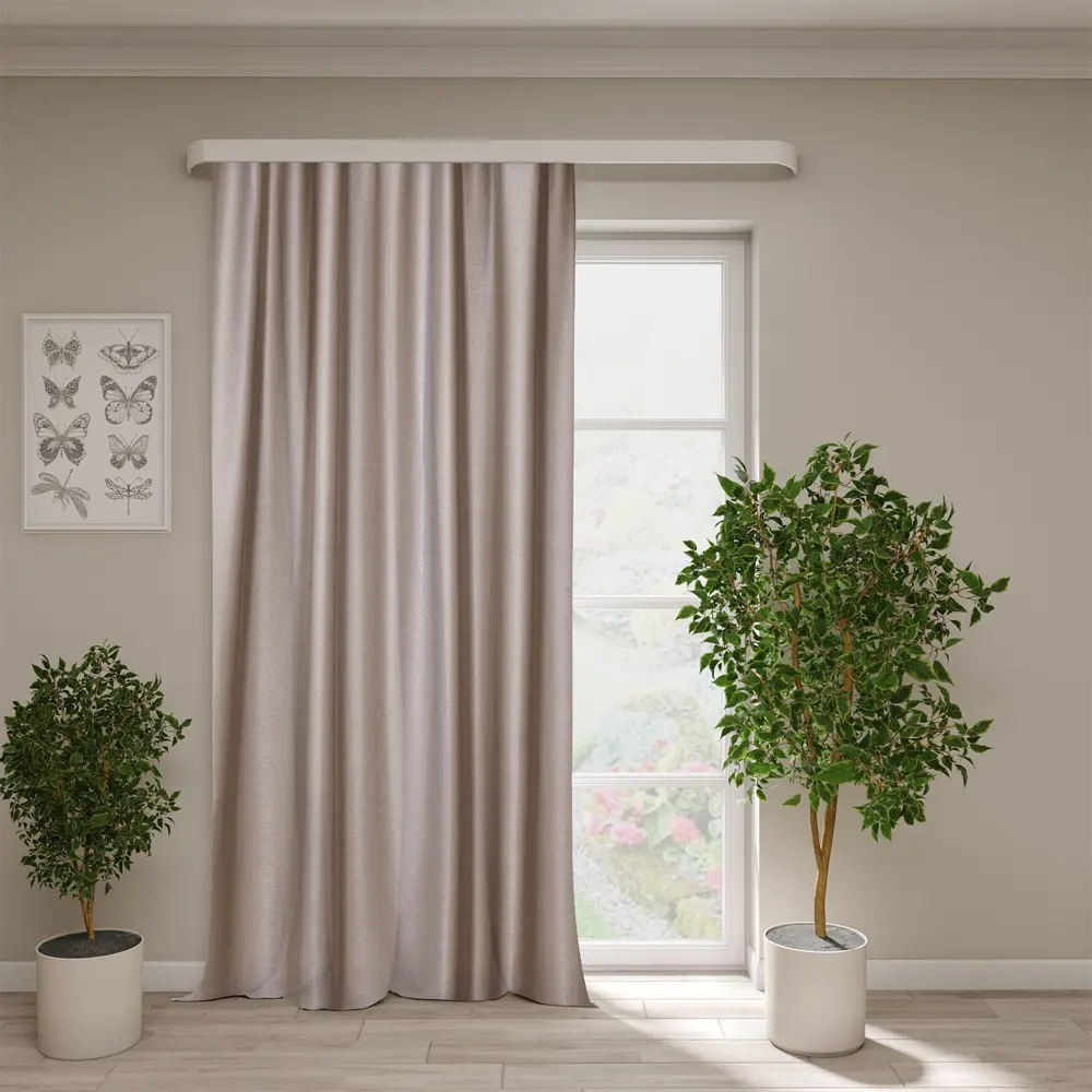 Штора блэкаут Мокка Мусс 200x280 см в теплом какао 89422759 Santreyd STLM-1582897