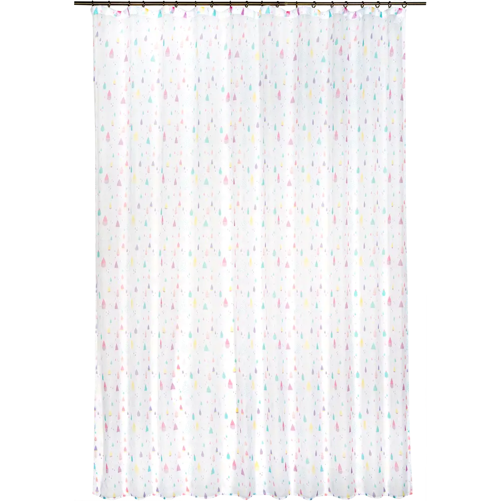 Тюль на ленте Капли 250х260 см полиэстер геометрия SEASONS STLM-2153541