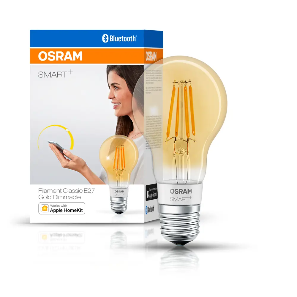 Лампа умная светодиодная Osram Smart Plus E27 220-240 В 5.5 Вт груша золотистая 600 лм, теплый белый свет 89143916 STLM-2207720 LEDVANCE  - Вид №3