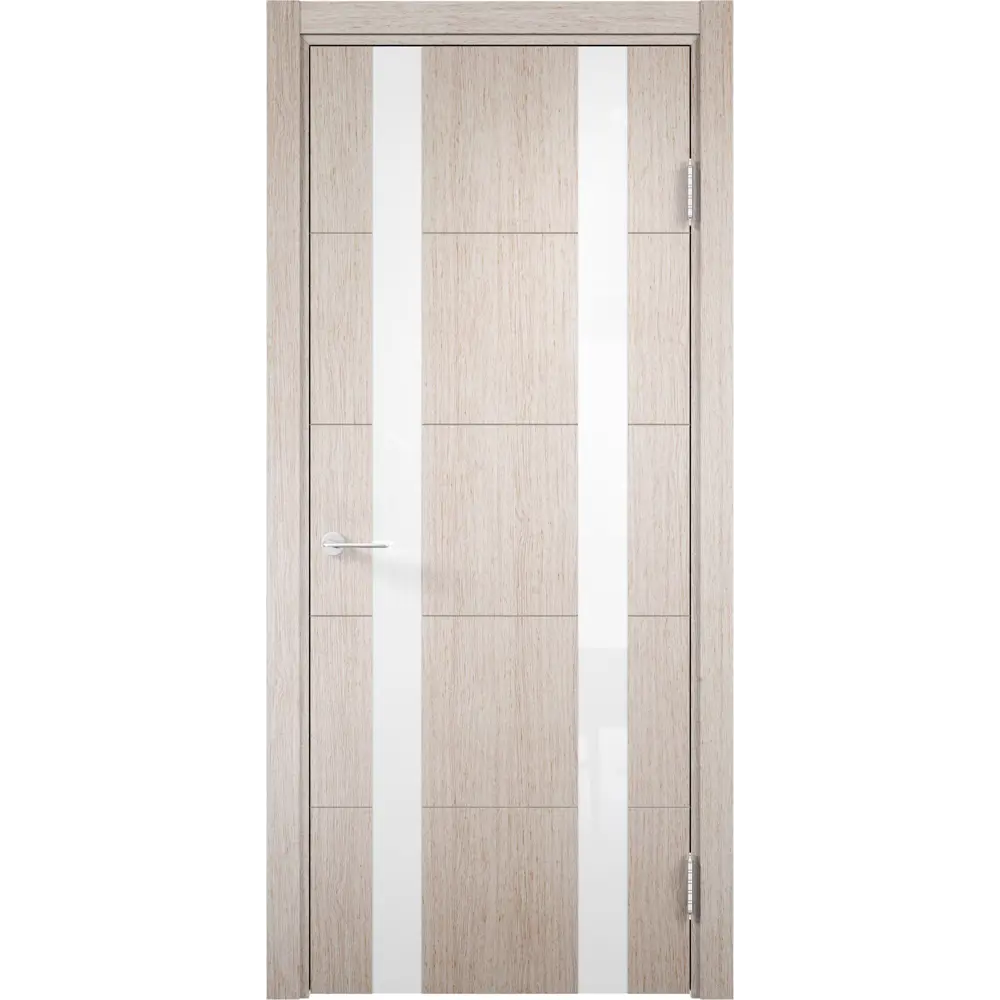 Дверь межкомнатная остеклённая Artens Нолан 80X200 см цвет дуб бьянко STLM-2025269