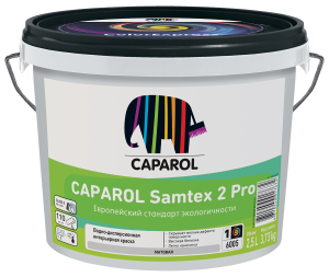 86369169 Краска для стен и потолков Samtex 2 Pro цвет белый база 1 2.5 л STLM-0068181 CAPAROL