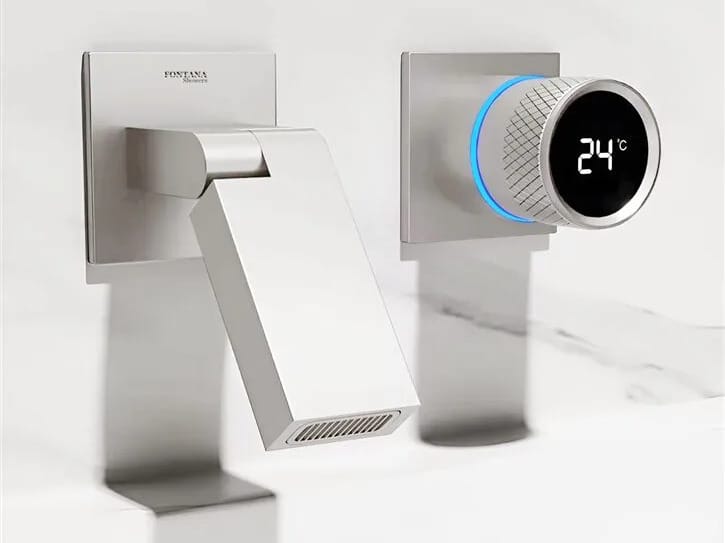 Настенный смеситель для раковины с 2 отверстиями Fontana Showers синий Синий ARCH-00139938