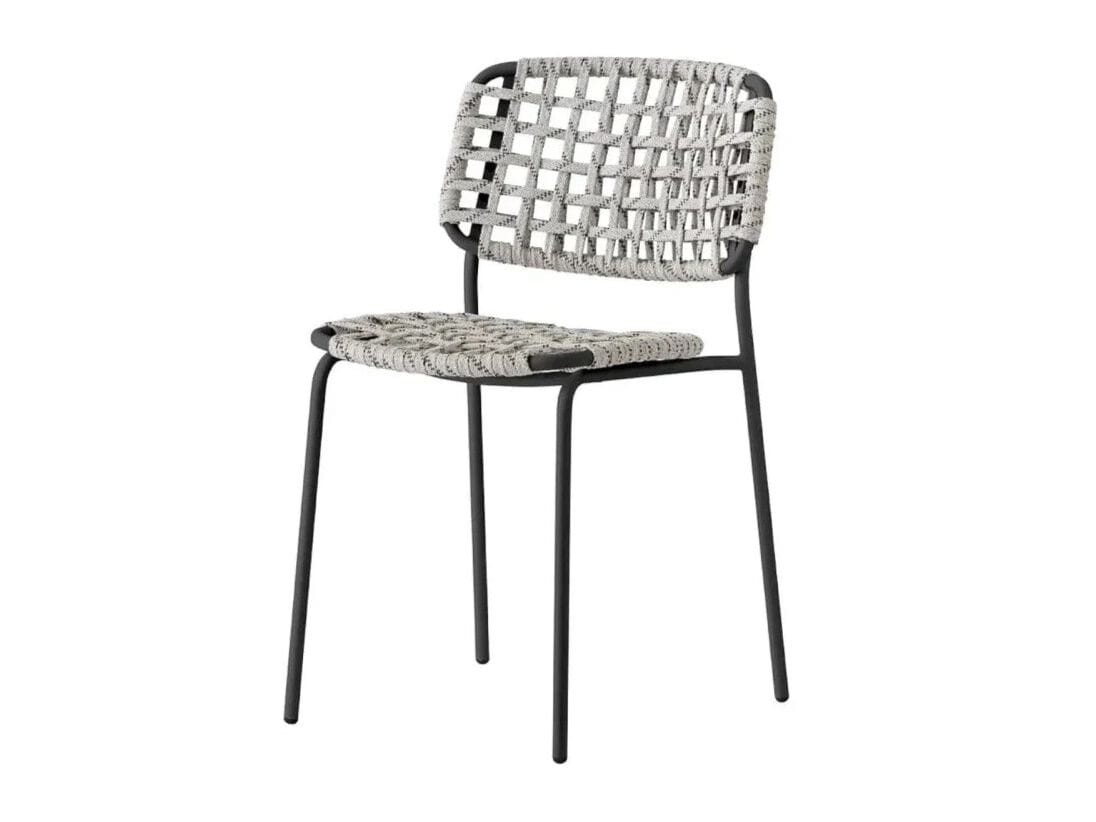 Полипропиленовый плетеный садовый стул Connubia Yo! ARCH-00101264 - Вид №1