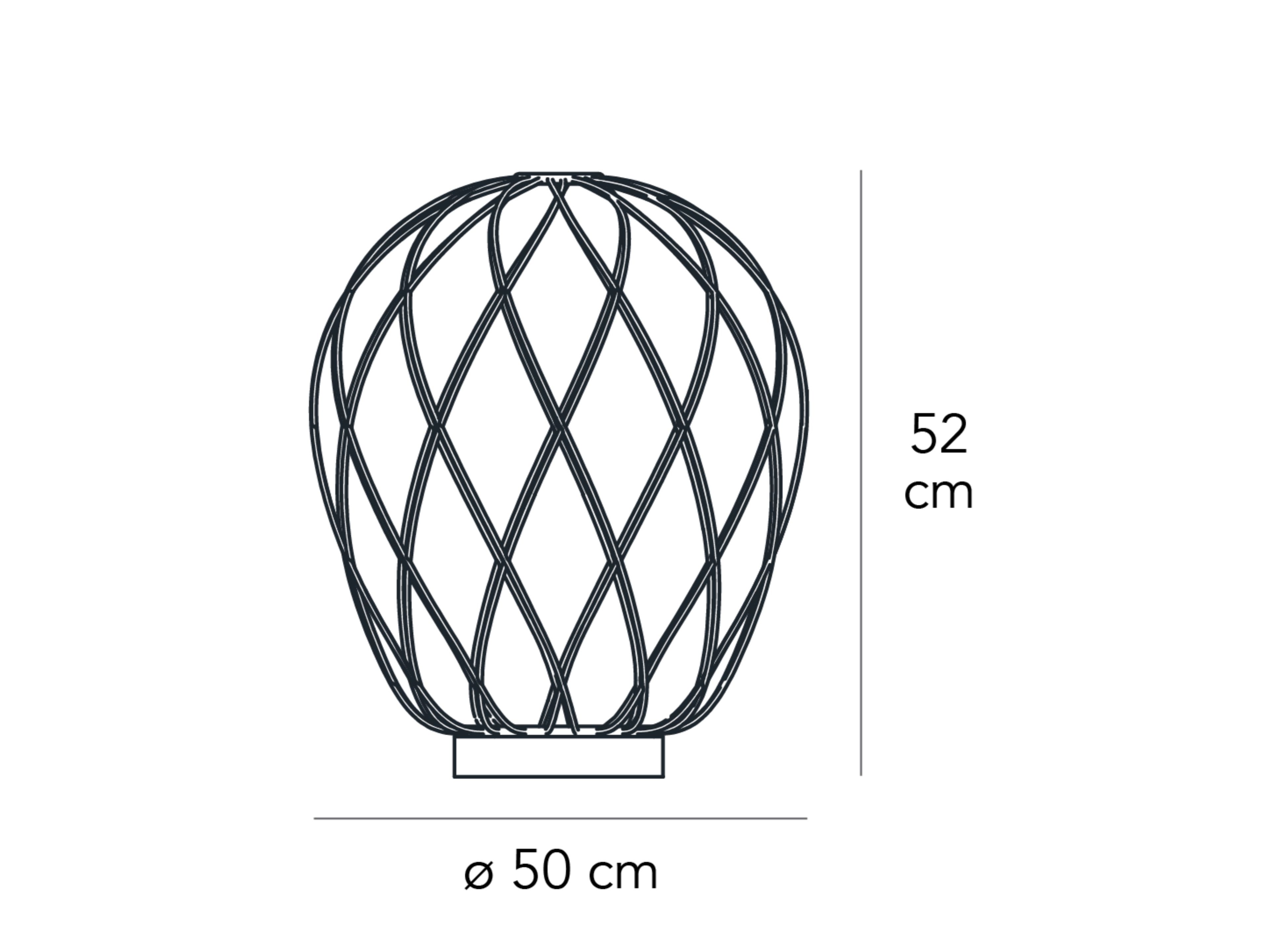 Стеклянная и металлическая настольная лампа FontanaArte Pinecone ARCH-00068923 - Вид №9