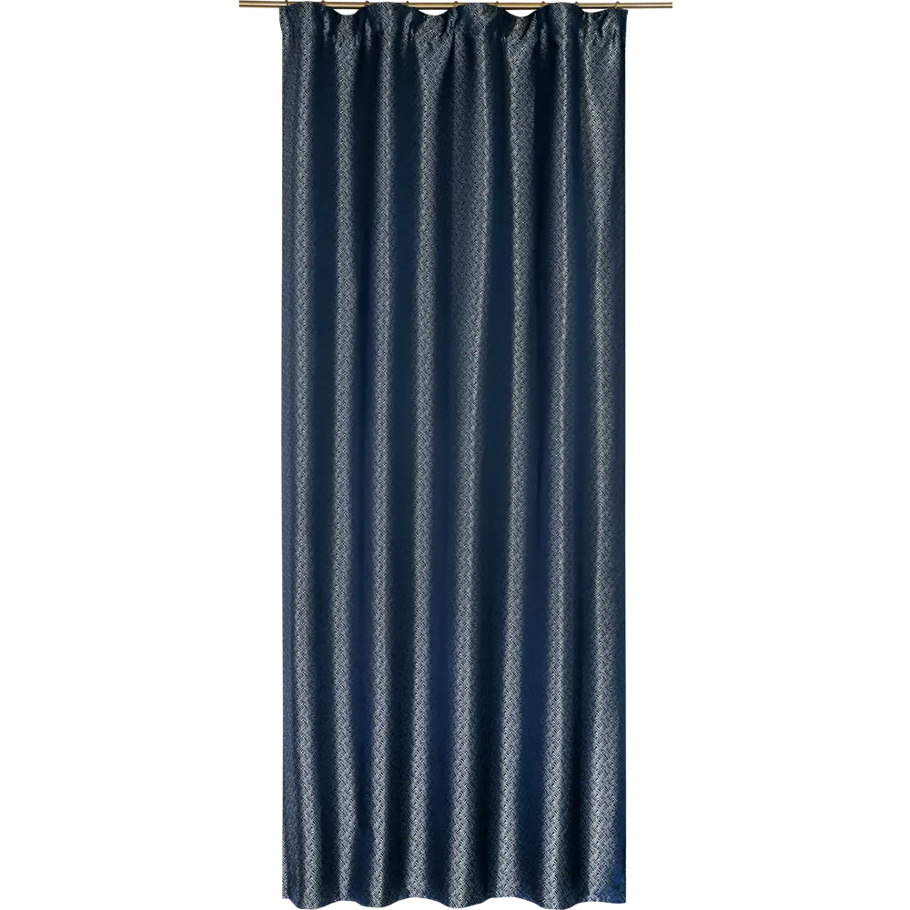 Штора на ленте «Giolia», 140х260 см, геометрия, цвет тёмно-синий 82135757 STLM-2203156 Santreyd 
