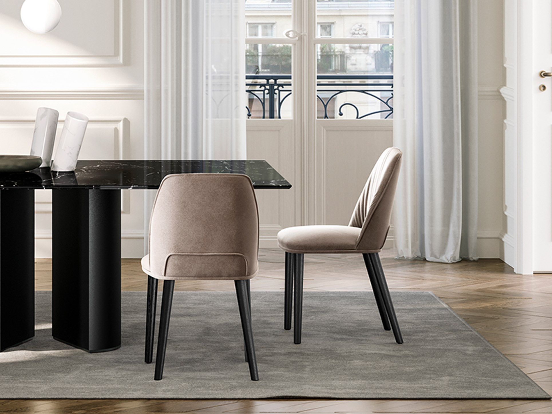 Мягкий стул из ткани EFORMA Diva ARCH-00075582 - Вид №3