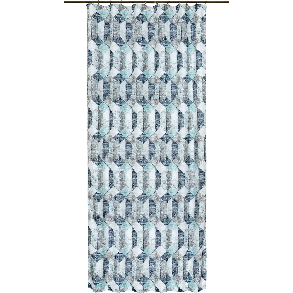 Штора на ленте «Шебби» 140х260 см цвет голубой SEASONS STLM-2134498