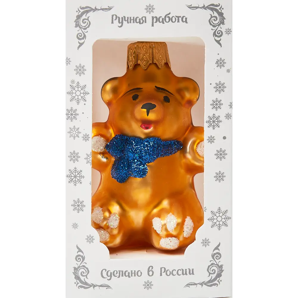 Ёлочное украшение Медвежонок с бантом, 9 см 15195314 STLM-2026894 Santreyd  - Вид №3