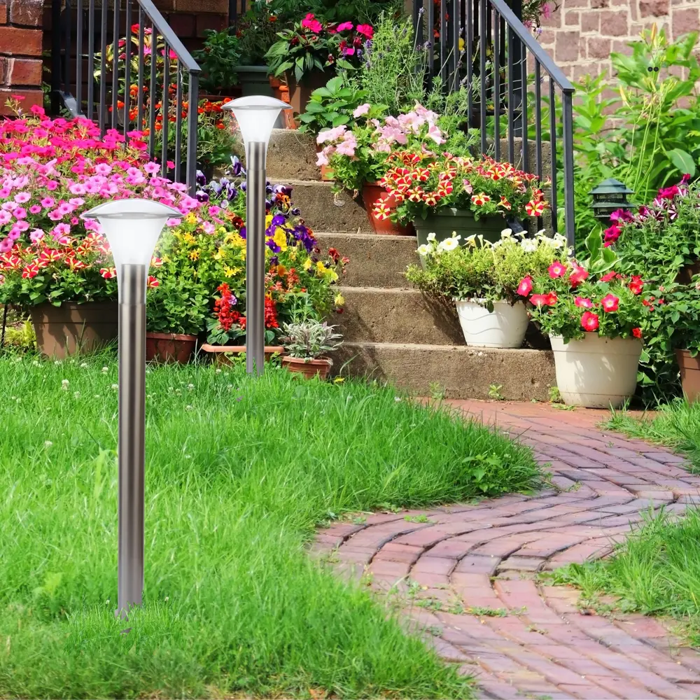 Столб уличный «Классика» 80 см цвет хром APEYRON STLM-2128294 - Вид №5