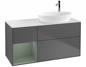 Villeroy&Boch Тумба под раковину Прямоугольная версия F921GMGK Finion Anthracite Matt Lacquer