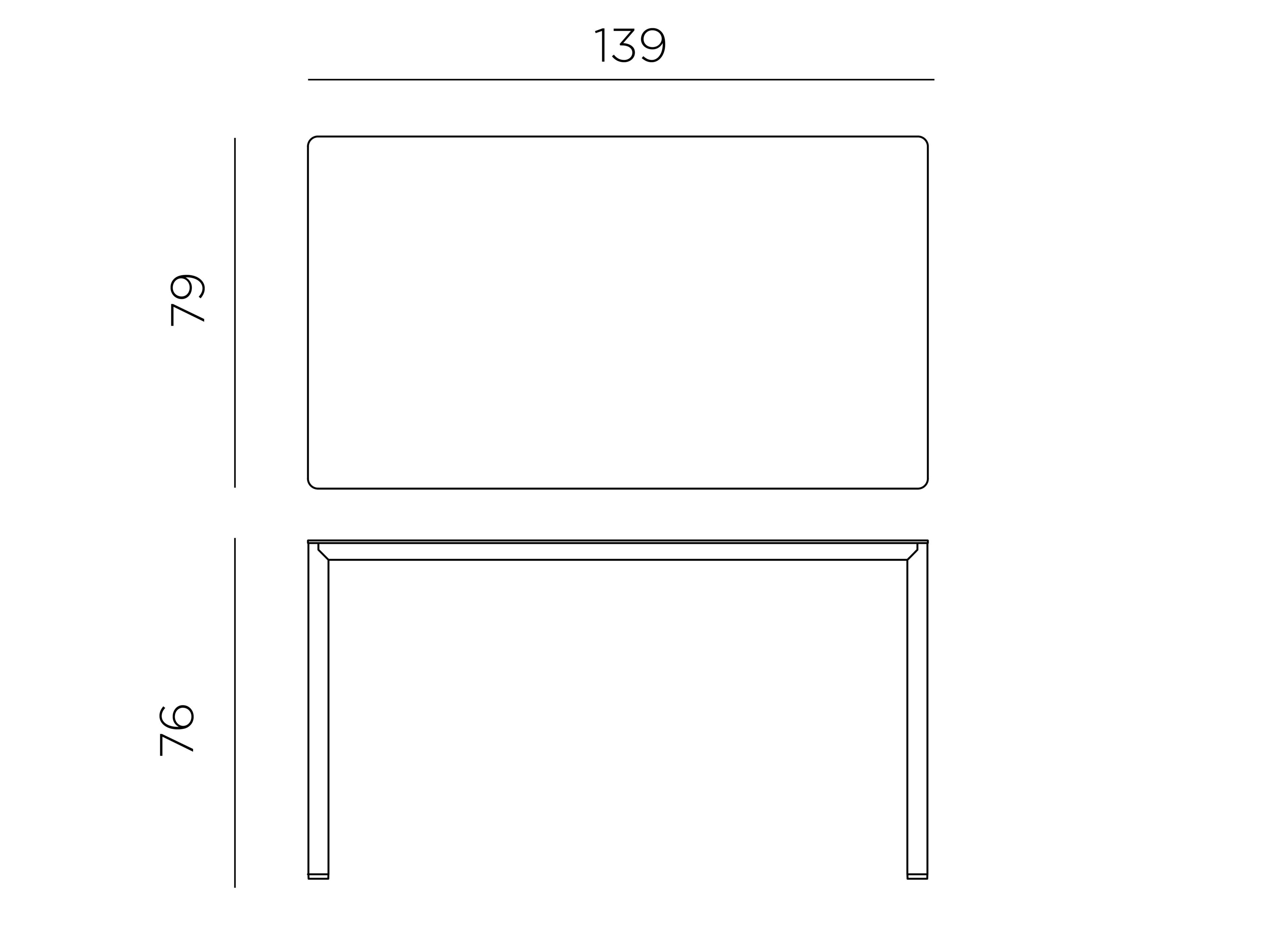 Контрактный стол и прямоугольный сад Nardi Piave ARCH-00047459 - Вид №6