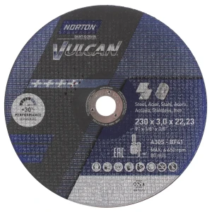Круг отрезной по металлу Norton, тип 41, 230x3x22.2 мм