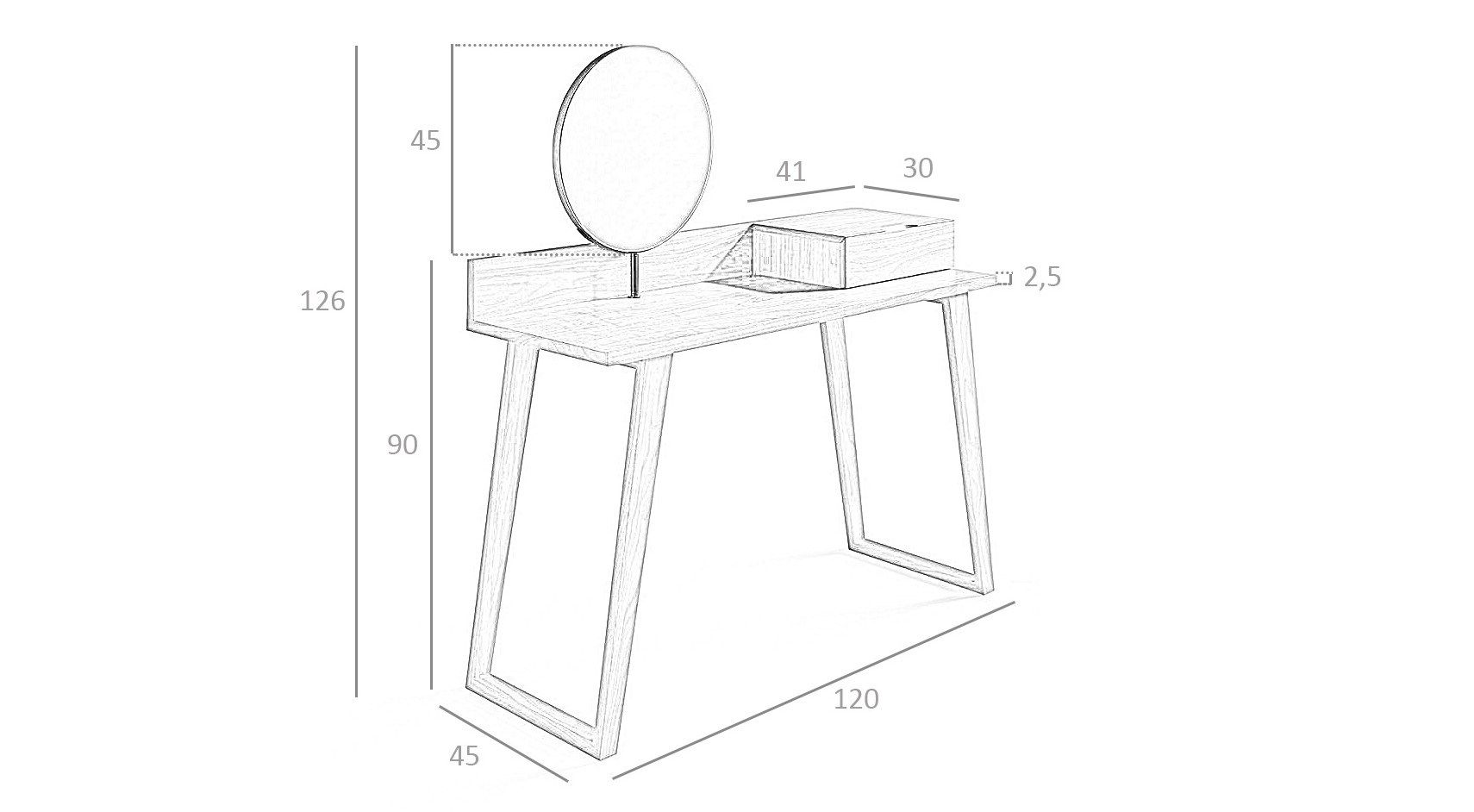 Шкаф для туалетных принадлежностей из грецкого ореха Angel Cerda Мечты ARCH-00083034 - Вид №4
