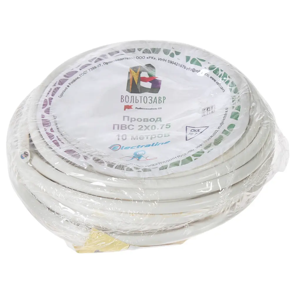 Провод Electraline ПВС 2х0.75 10 м (ГОСТ) STLM-2065627 - Вид №2