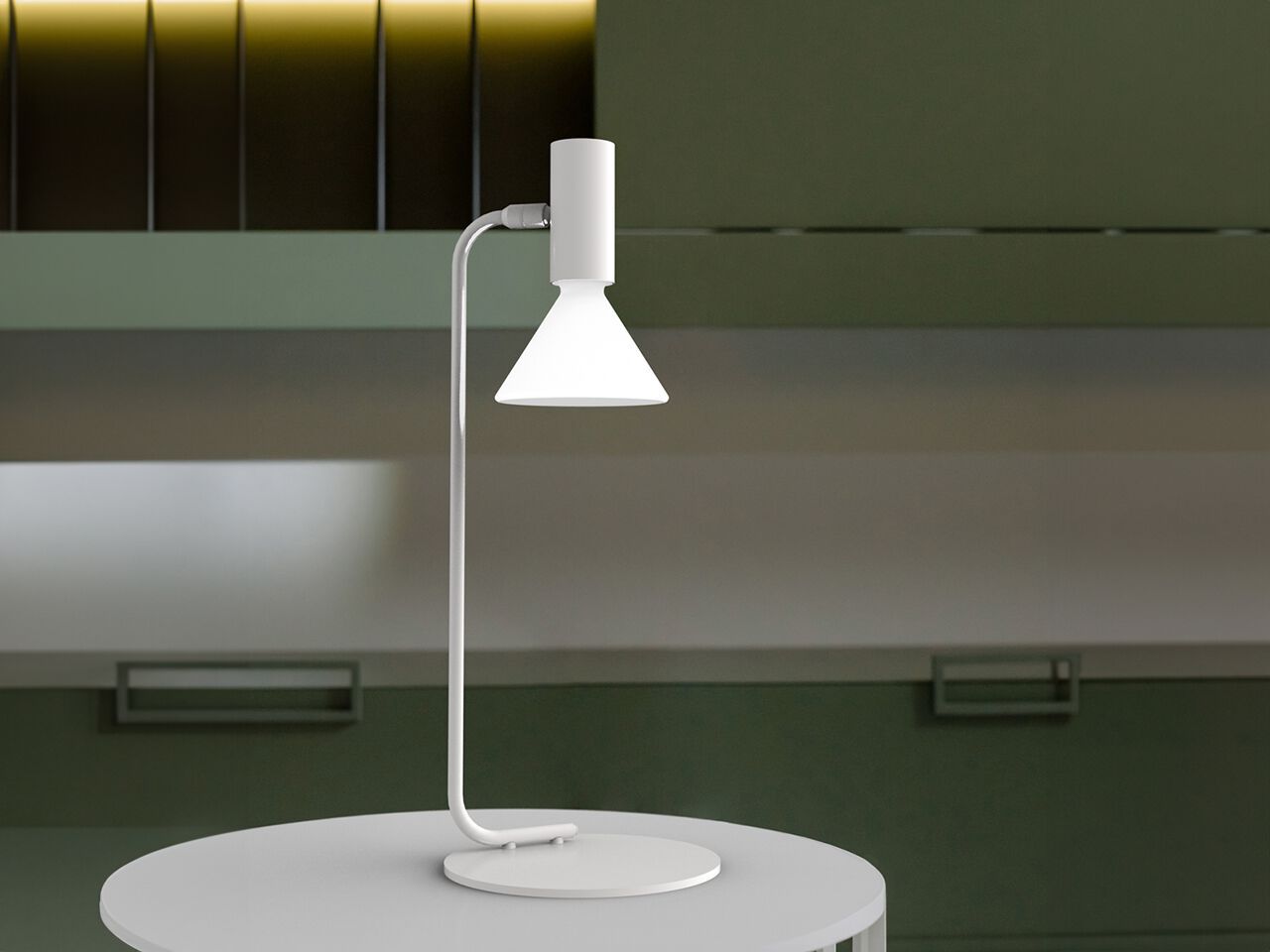 Светодиодная настольная лампа из дутого стекла Andcosta Pin ARCH-00139204 - Вид №1