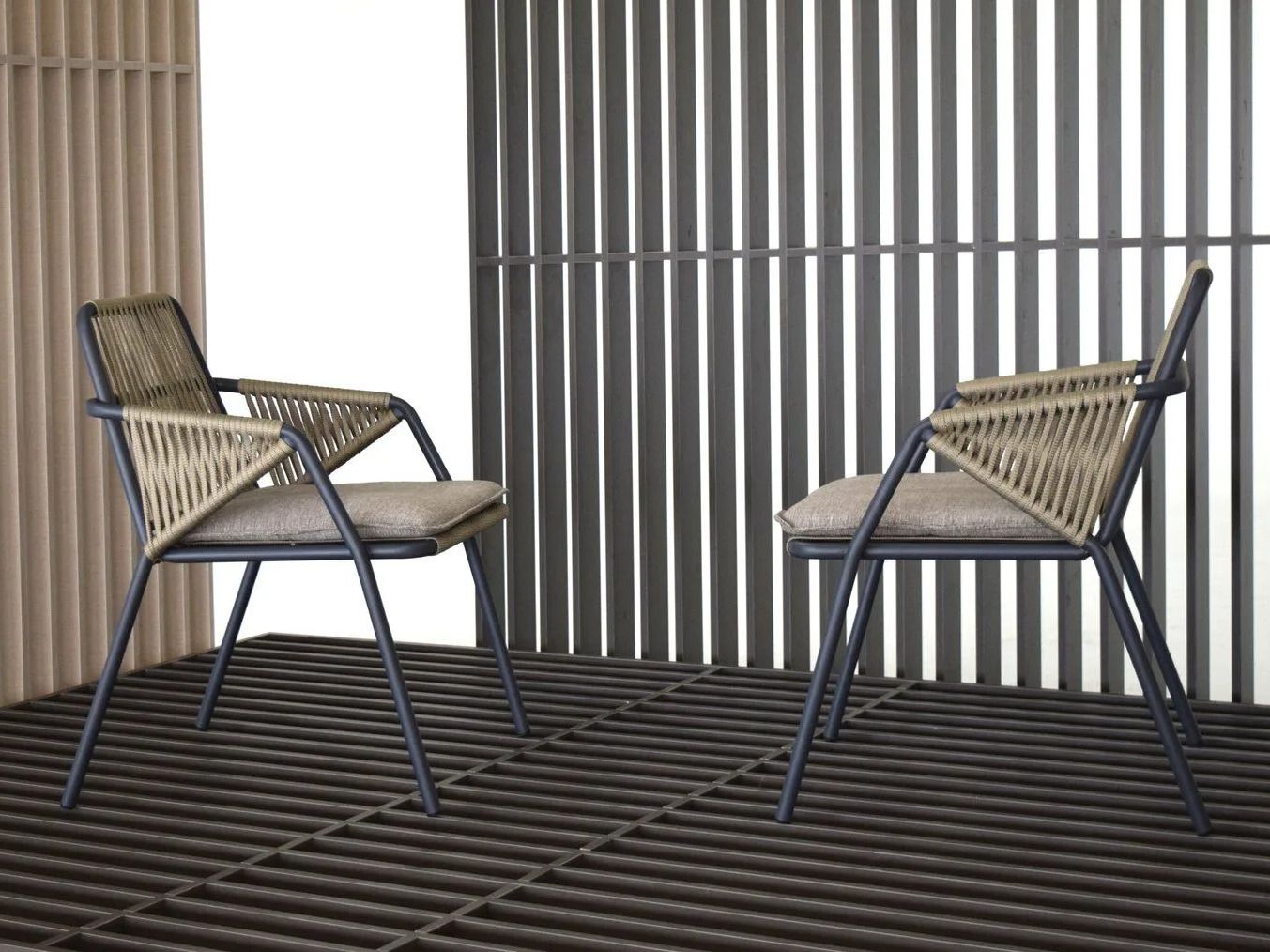 Тканевый садовый стул с подлокотниками ABLE Антиб ARCH-00110773 - Вид №8