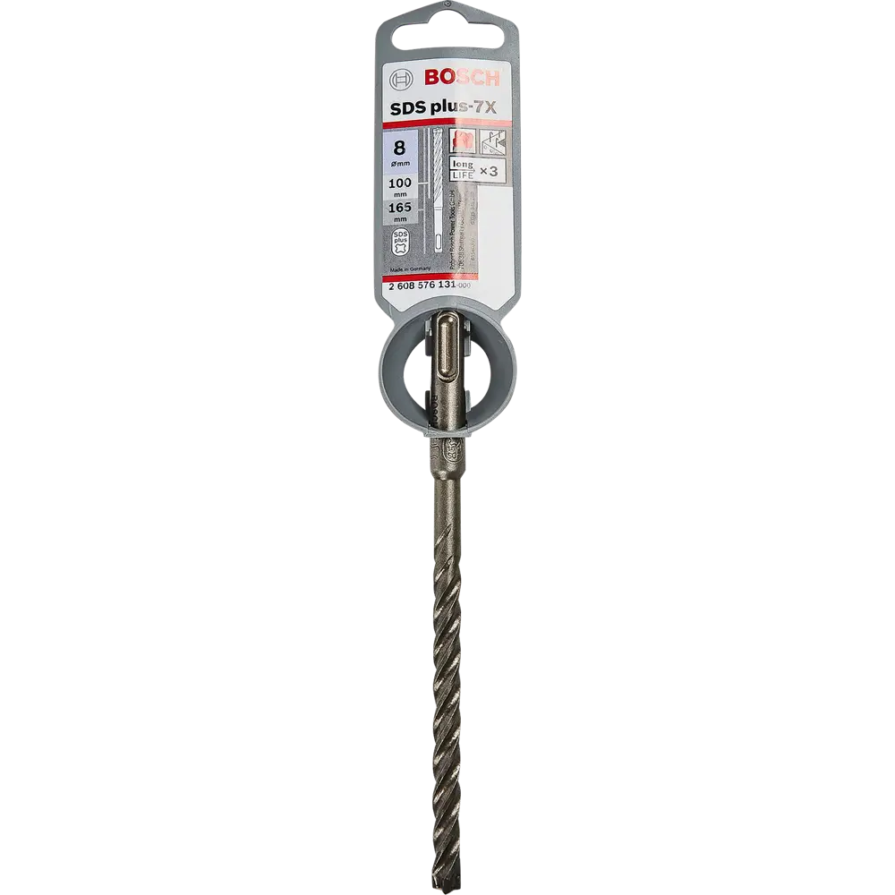 Бур по бетону SDS-plus 7X Bosch 8x100x165 мм BOSCH PROFESSIONAL STLM-2170167 - Вид №3