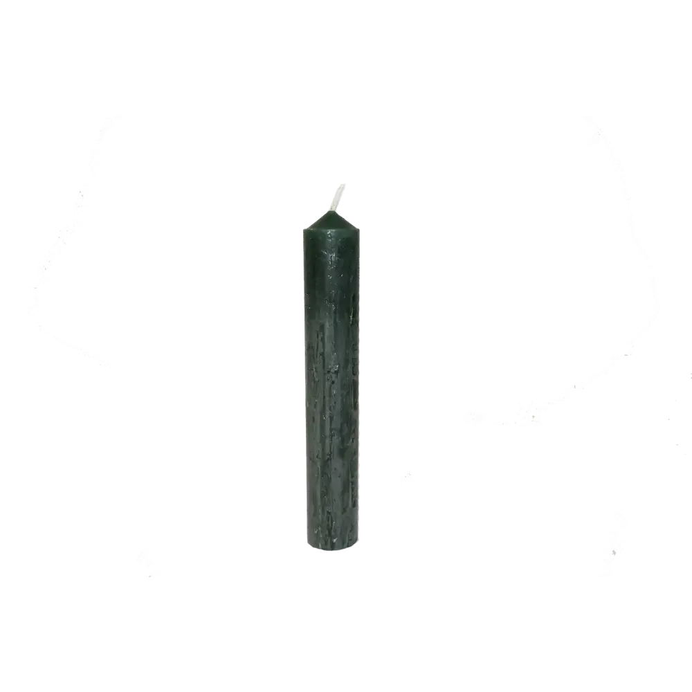 Свеча столовая рустик ø22 h140 мм цвет зеленый 4 шт Santreyd STLM-2108904 - Вид №1