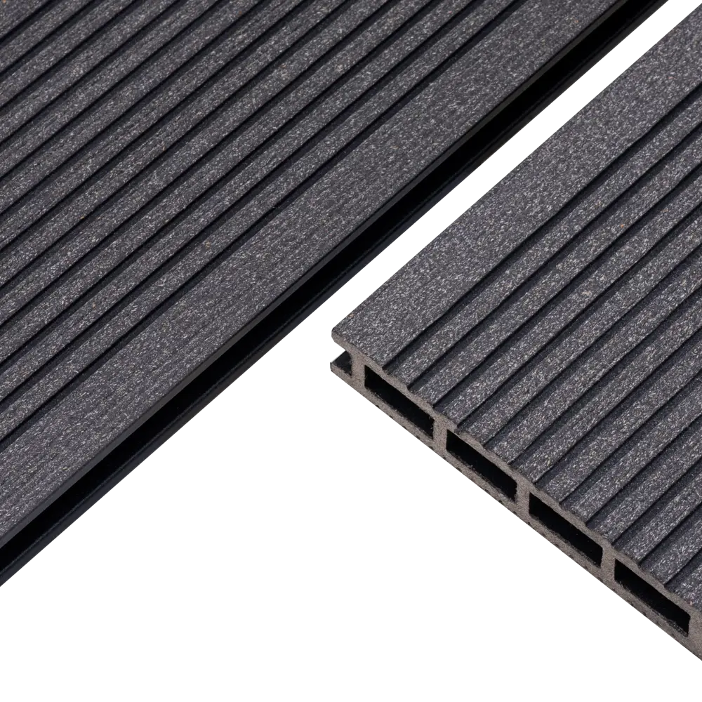 Террасная доска ДПК MultiDeck цвет Черный 3000x140x22 мм. Вельвет 0.42 м² МУЛЬТИДЕК STLM-2060773 - Вид №7
