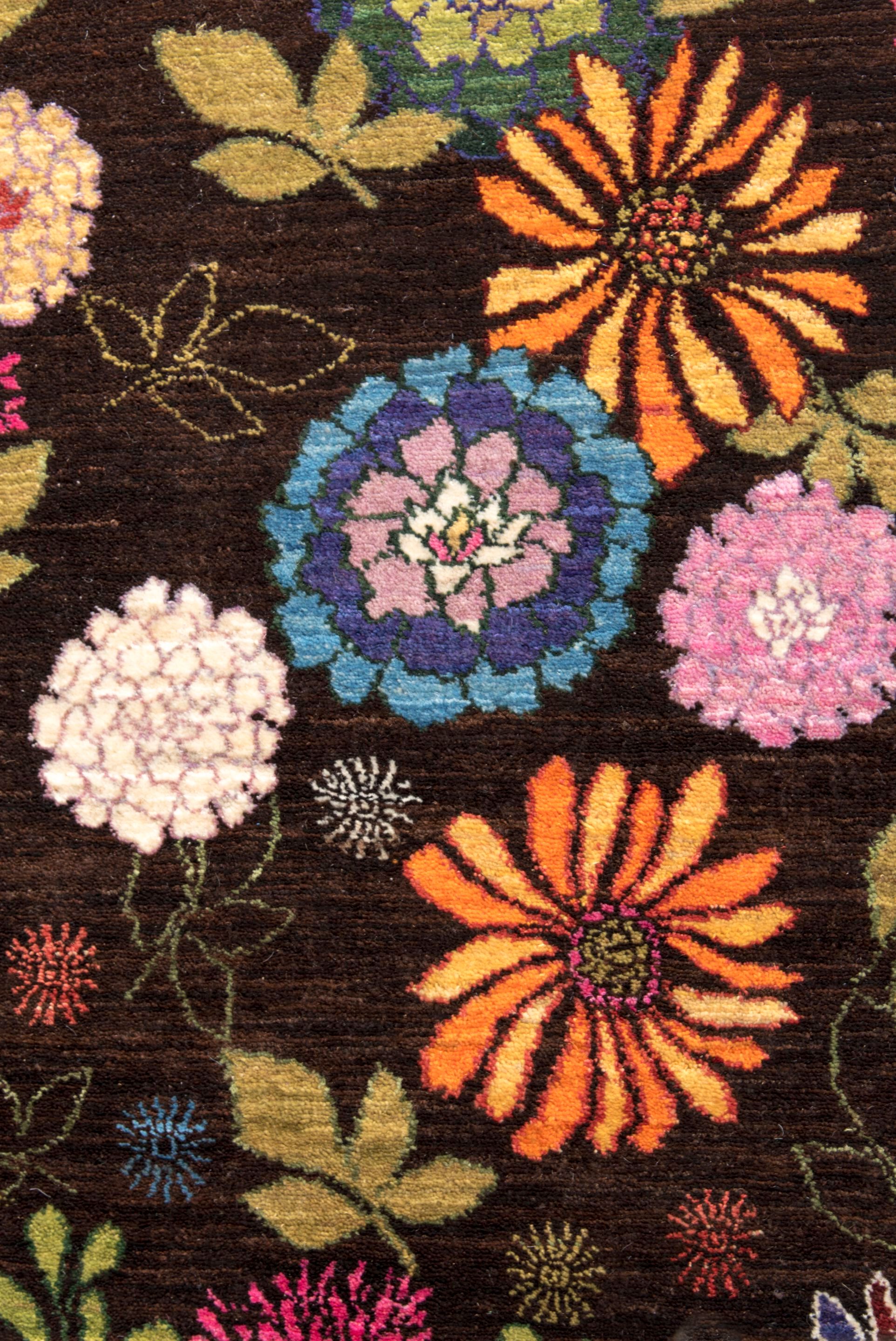 Прямоугольный шерстяной цветочный ковер Zollanvari Ikebana Kyoto-Designer ARCH-00015620 - Вид №1