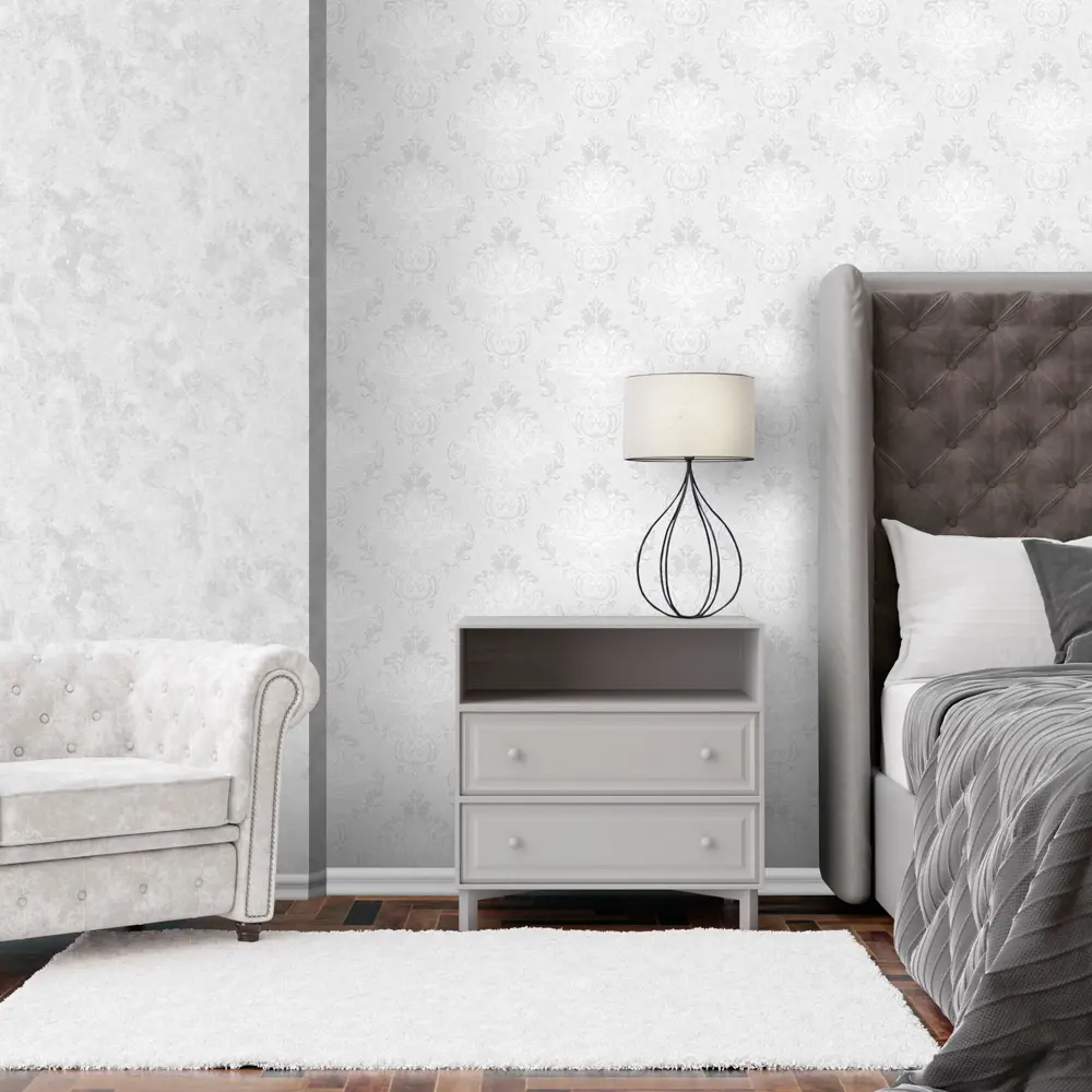 Erismann Donatela — флизелиновые обои серого цвета для стильного интерьера 89384278 STLM-1368280 - Вид №4
