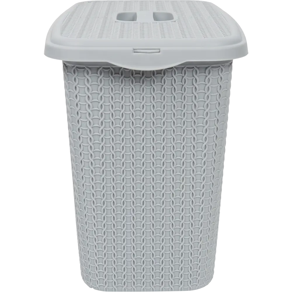 Корзина для белья Вязание 6 л цвет серый Santreyd STLM-2087648 - Вид №1