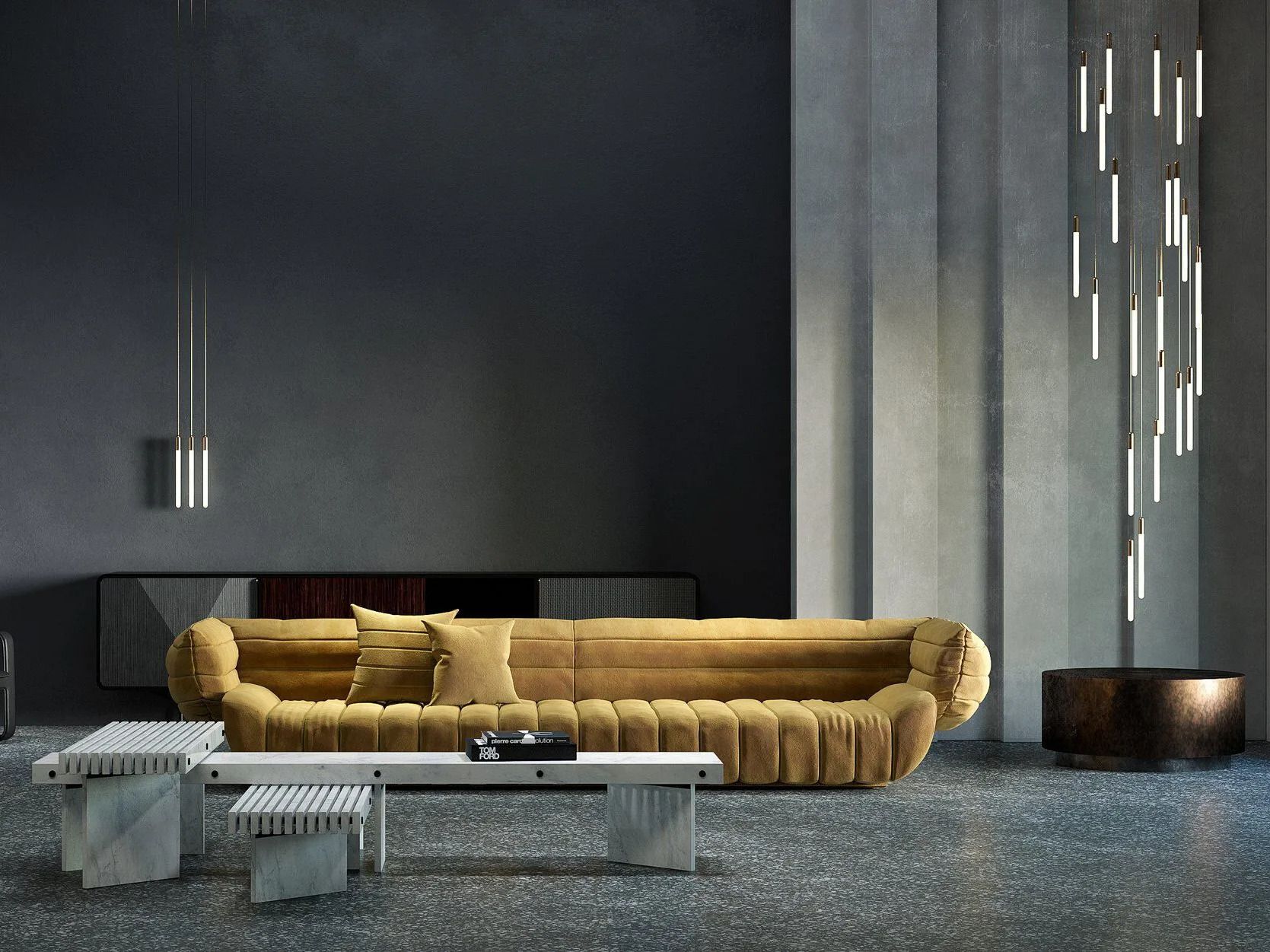 Опаловое стекло светодиодный подвесной светильник Matthew McCormick CASCADIA ARCH-00113373 - Вид №7