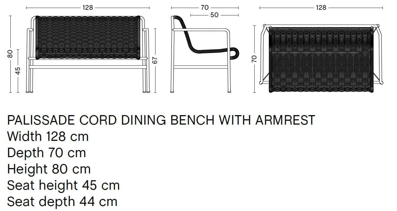 Садовая скамейка со спинкой In Stock Hay ARCH-00032352 - Вид №4