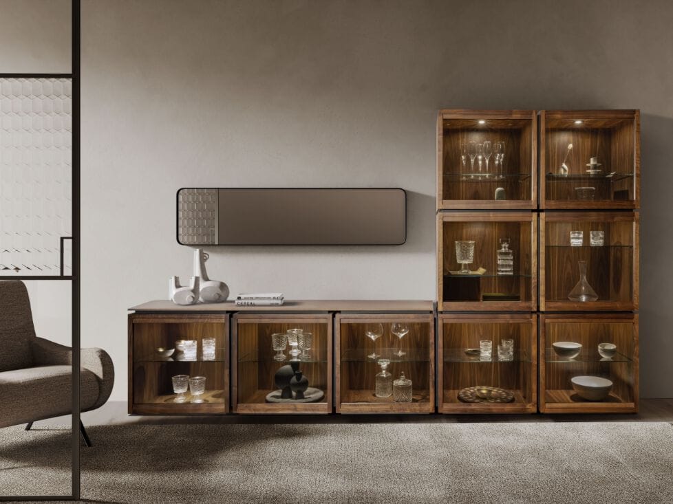 Деревянная секционная витрина Pacini & Cappellini MESH ARCH-00014068 - Вид №1