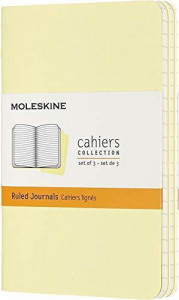 516289 Блокнот "Cahier Journal" Pocket, 32 листа, в линейку, 9 x 14 см, нежно-желтый Moleskine