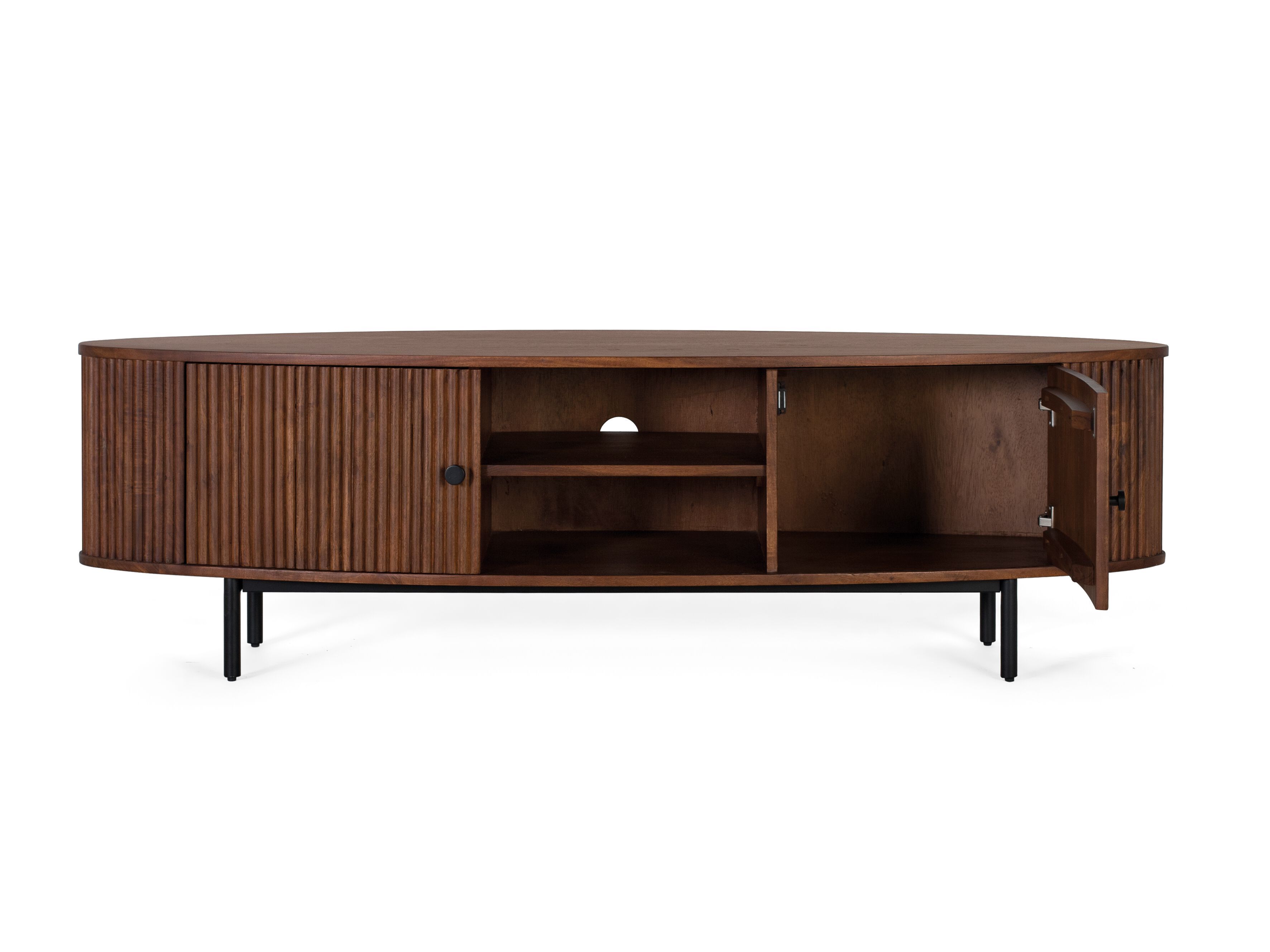 ТВ-шкаф из акации с распашными дверцами Giner y Colomer Ludhiana ARCH-00045310 - Вид №1