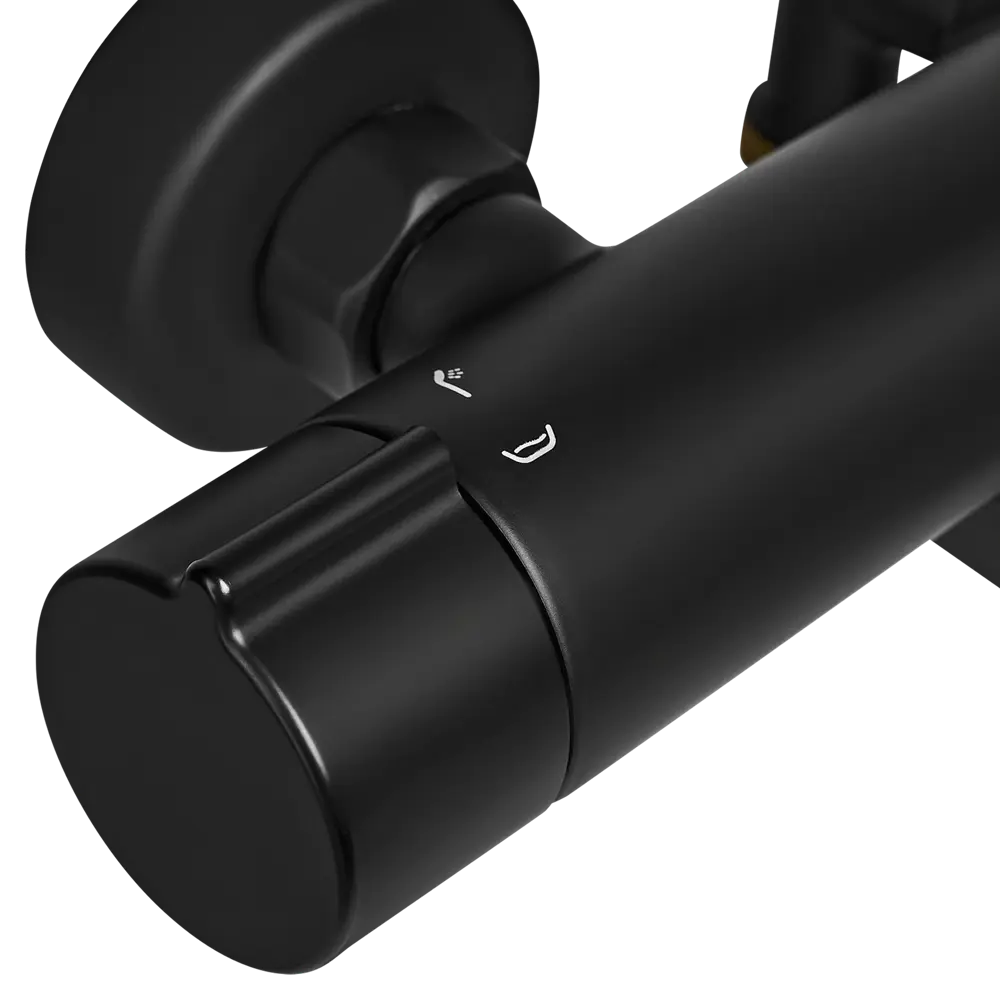 Смеситель для ванны KONSENSA Нарни YA3644PC однорычажный цвет черный матовый STLM-2182327 - Вид №3