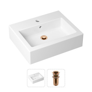 90760227 Раковина накладная 21520914 50.5см, с донным клапаном Bathroom Sink STLM-0371743 LAVINIA BOHO