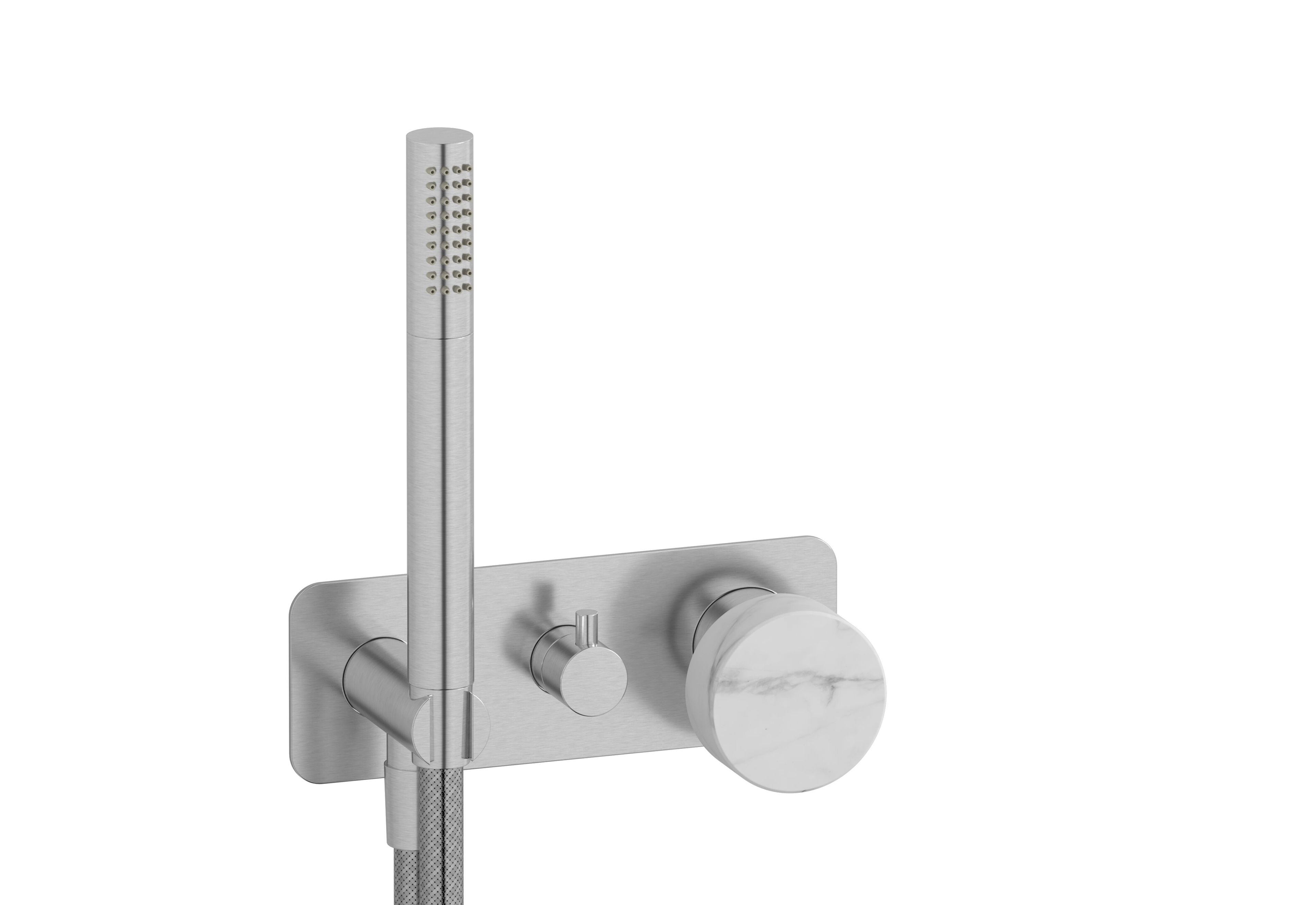 Смеситель для душа с 3 отверстиями из мрамора с ручным душем IB мрамор + мрамор Elle ARCH-00100766 - Вид №21