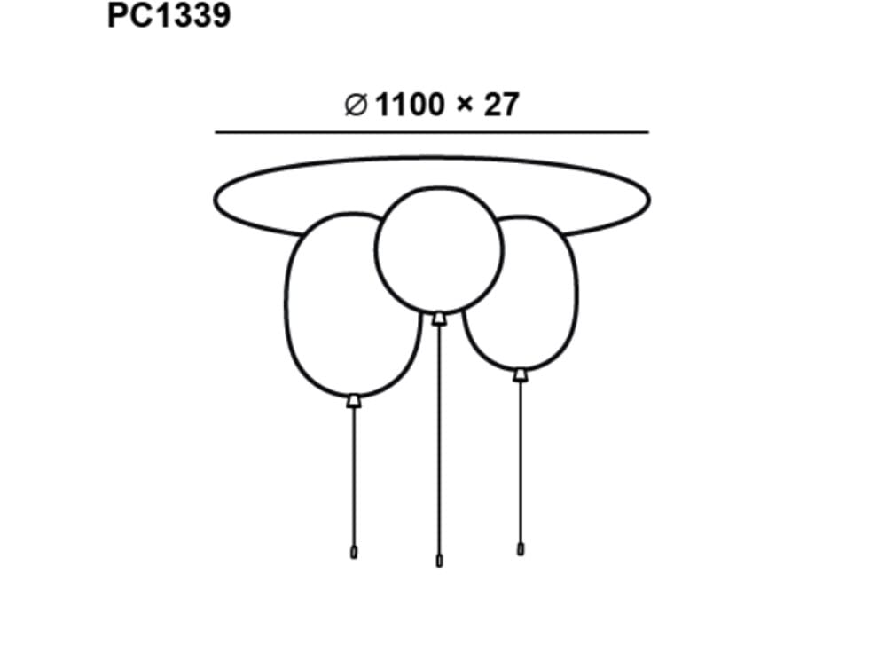 Потолочный светильник из опалового стекла BROKIS ARCH-00083623 - Вид №38