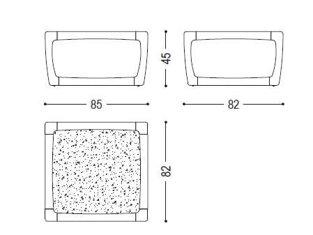 Садовый стол из тикового дерева и мраморная столешница Riva 1920 бунгало ARCH-00106417 - Вид №4