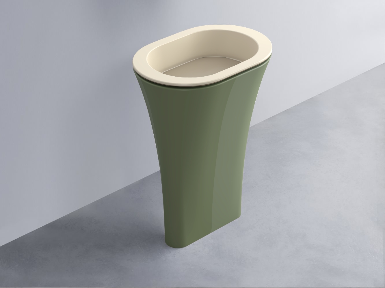 AMLA65-LN+AMPILO-AV+AMCOLO-AG Раковина Amedeo Ovale отдельностоящая cielo Enjoy + Amedeo Ceramica Cielo