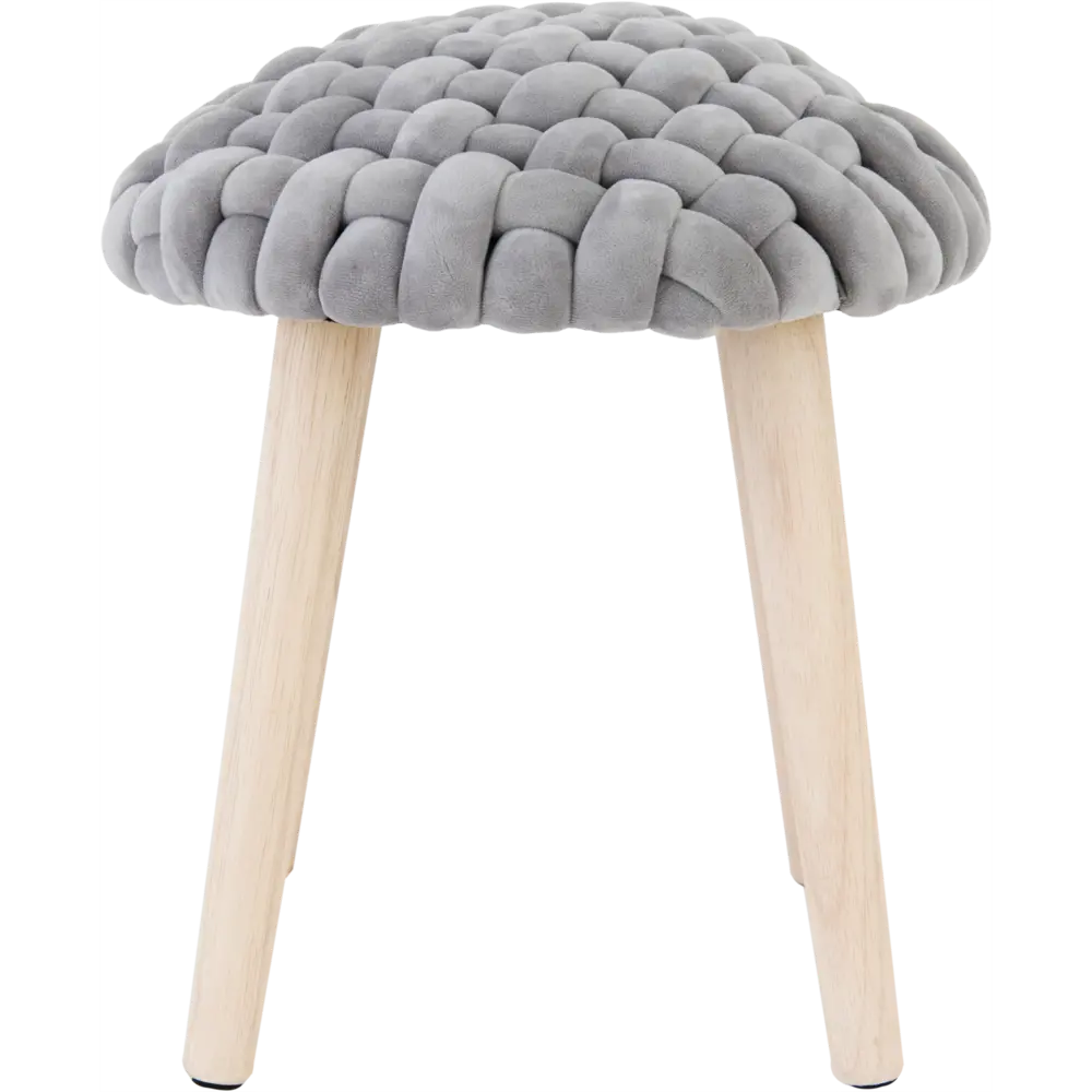 Табурет круглый Atmosphera 157198A ø39 h42.5 см, цвет серый STLM-2205356 - Вид №1