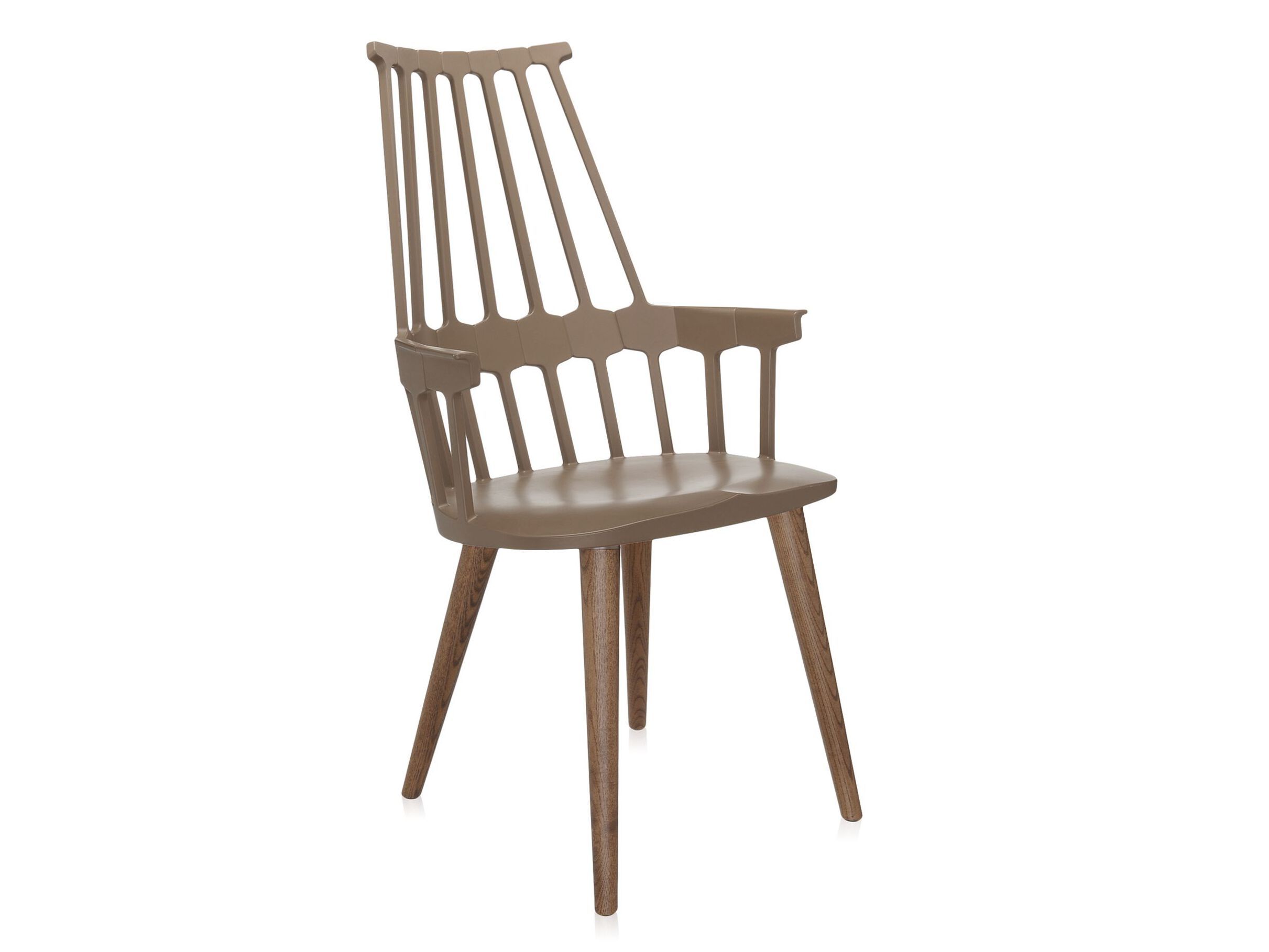 Стул из инженерного пластика с подлокотниками Kartell COMBACK ARCH-00047836