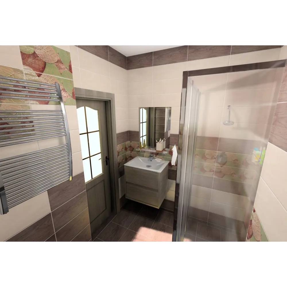 Декор «Albero Folglie» 20.1х50.5 см цвет коричневый Azori STLM-2057697 - Вид №4