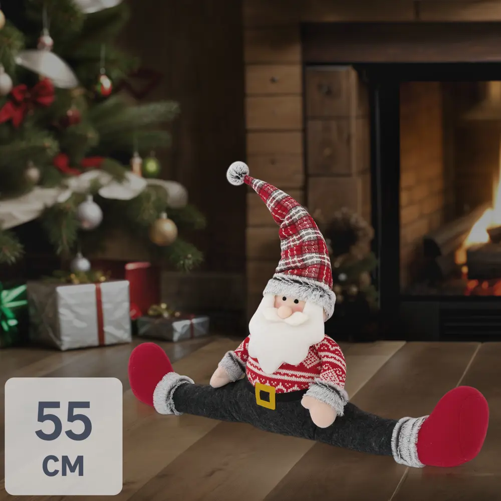 85127877 Фигура декоративная «Санта держит дверь» h55 см STLM-0958724 Santreyd 